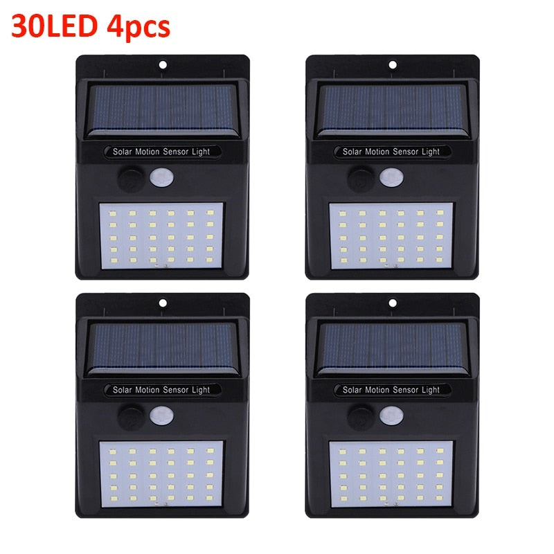 Lampada LED Solar Com Sensor de Movimento
