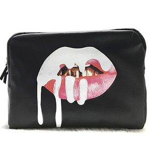Oswego Makeup Bag Women Make Up Tote Bag Zipper Fashion Large PU Travel Cosmetic Bag Organizer Women Makeup Bag 2019