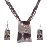 ZOSHI Fashion African Jewelry Set 2019 Leather Chain Enamel Gem Jewelry Sets for Party Bridal Jewelry Sets Summer Jewelry