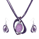 ZOSHI Fashion African Jewelry Set 2019 Leather Chain Enamel Gem Jewelry Sets for Party Bridal Jewelry Sets Summer Jewelry
