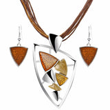 ZOSHI Fashion African Jewelry Set 2019 Leather Chain Enamel Gem Jewelry Sets for Party Bridal Jewelry Sets Summer Jewelry