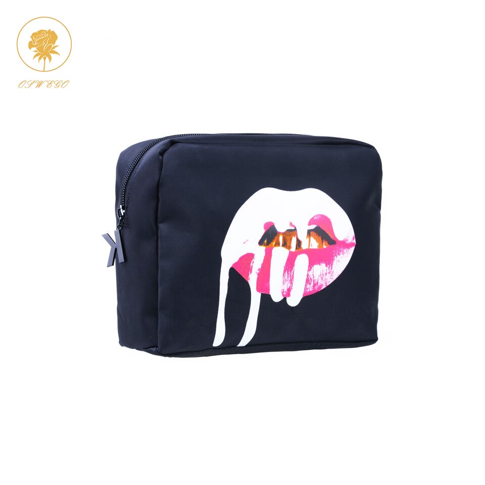 Oswego Makeup Bag Women Make Up Tote Bag Zipper Fashion Large PU Travel Cosmetic Bag Organizer Women Makeup Bag 2019