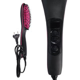 Professional LCD Display Fast Hair Straightener Comb Flat Iron Electric Smooth Hair Straightening Brush for Salon Styling Tool