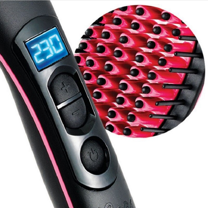 Pente Escova Cerâmica Iron Alisadora Profissional