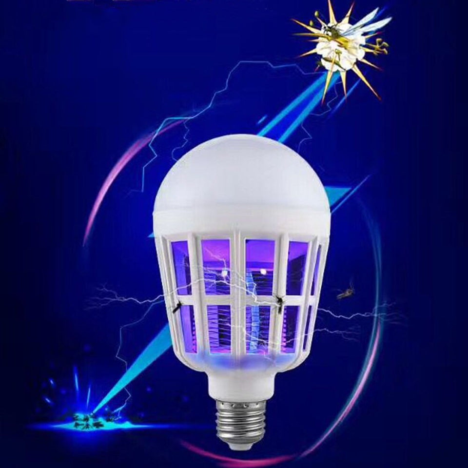 Mosquito Killer Lamp 2 in 1 E27 LED Bulb Electric Trap Mosquito Killer Light 220V 15W Electronic Anti Insect Bug Led Night lamps