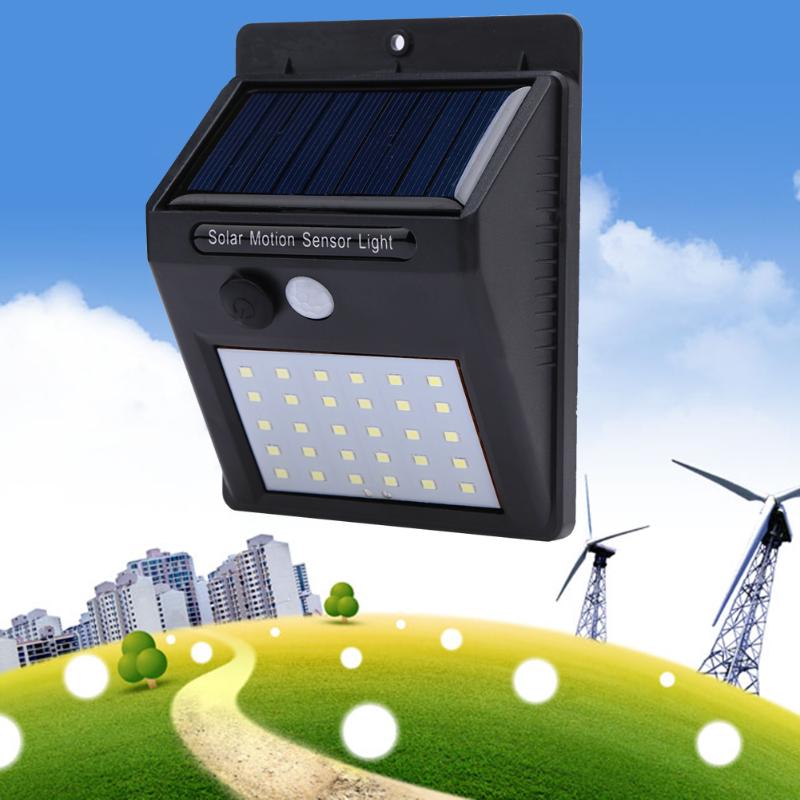 Lampada LED Solar Com Sensor de Movimento