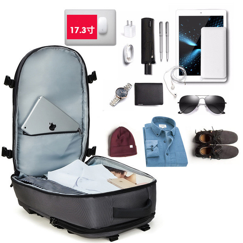 OZUKO Backpack Men travel pack Bag Male Luggage Backpack USB Large Capacity Multifunctional Waterproof laptop backpack Women AER