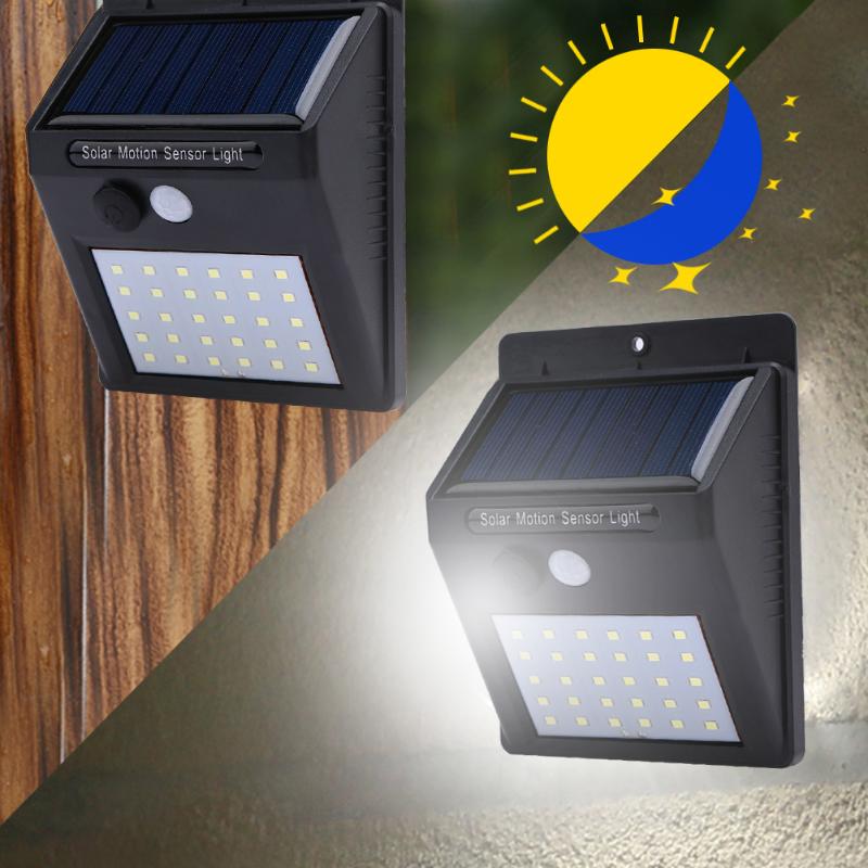 Lampada LED Solar Com Sensor de Movimento