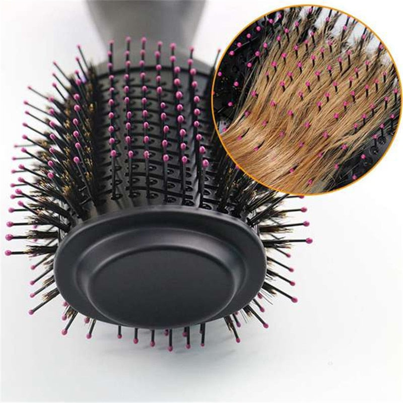 Multifunctional Hair Dryer & Volumizer Rotating Hair Brush Roller Rotate Styler Comb Styling Straightening Curling Hot Air Comb